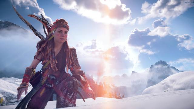 Aloy in the snow
