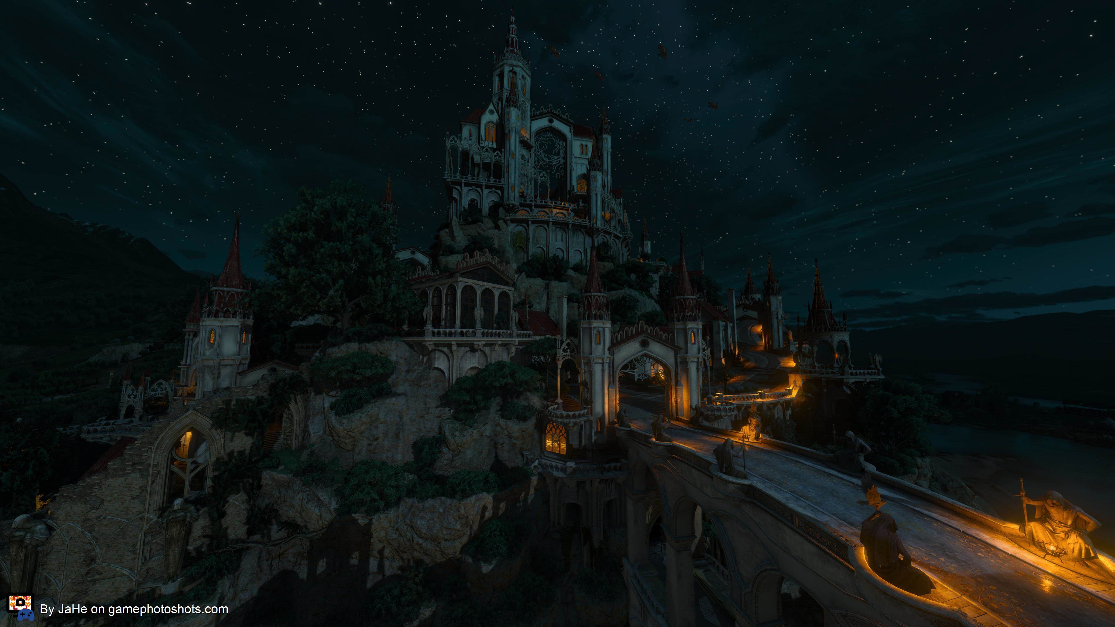 Beauclair palace by night