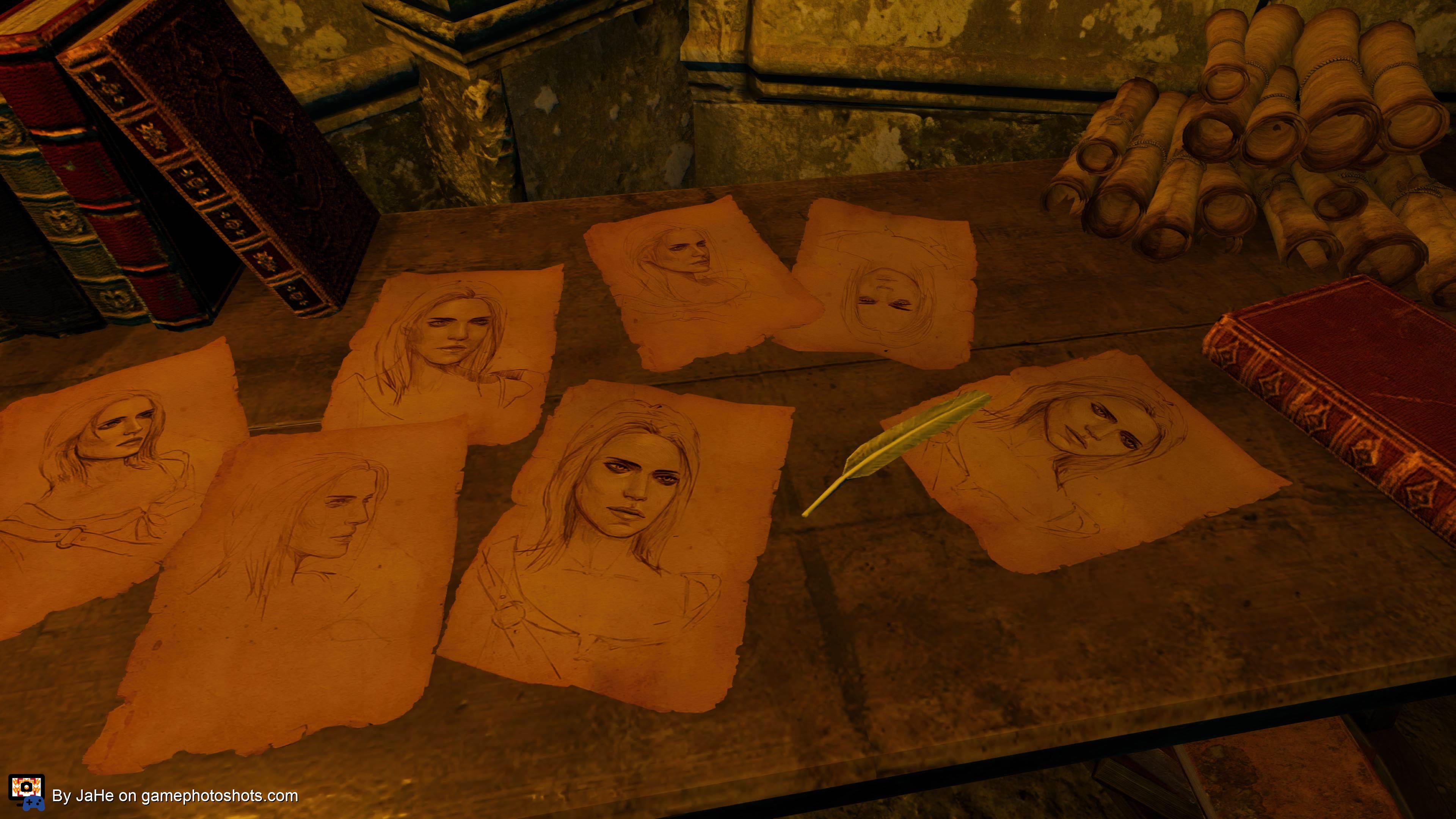 Drawings of Ciri found in Avallachs laboratory