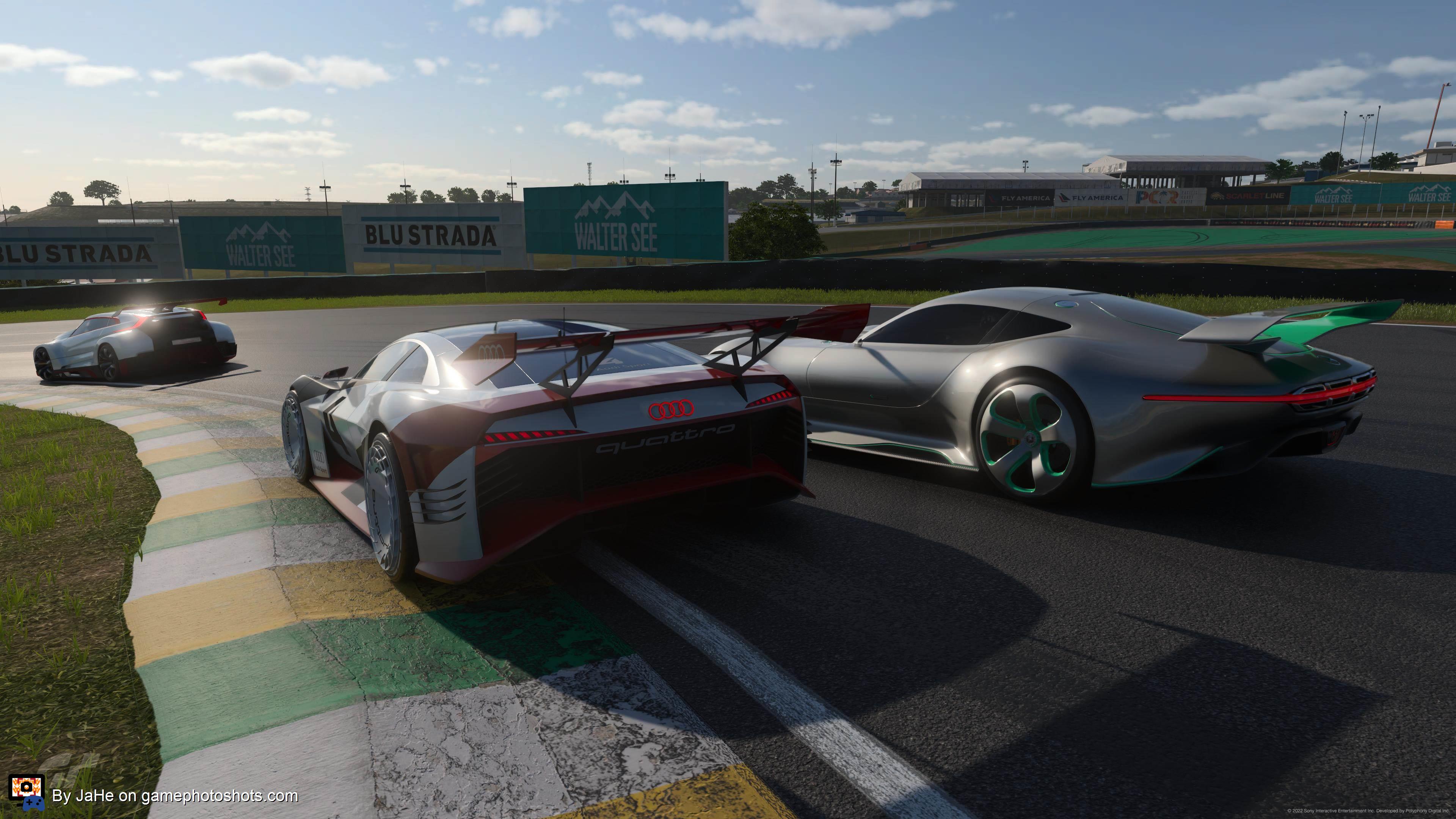 Racing Vision GT cars in the Audi Vision Gran Turismo