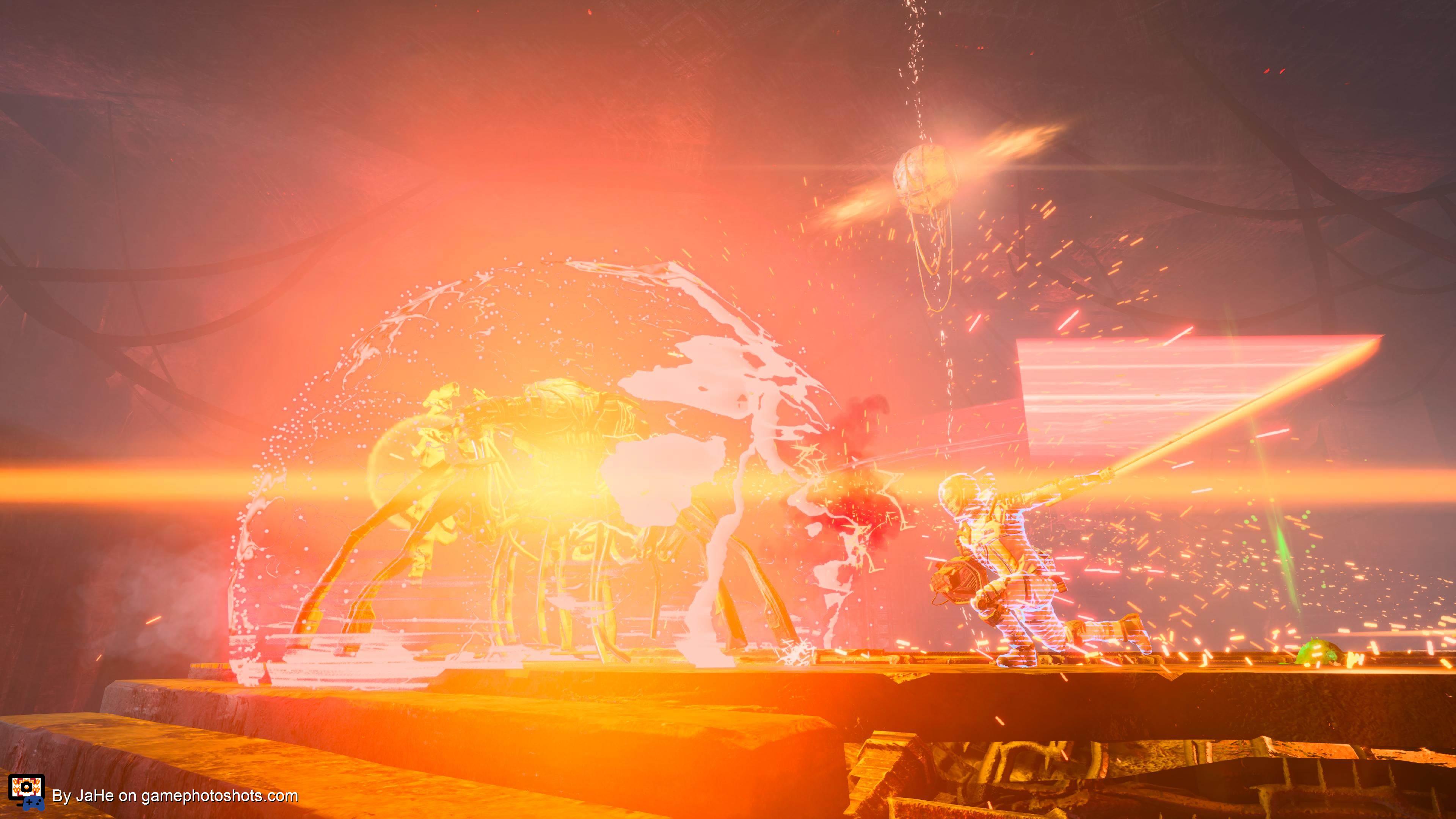 Slashing tripods in the tower